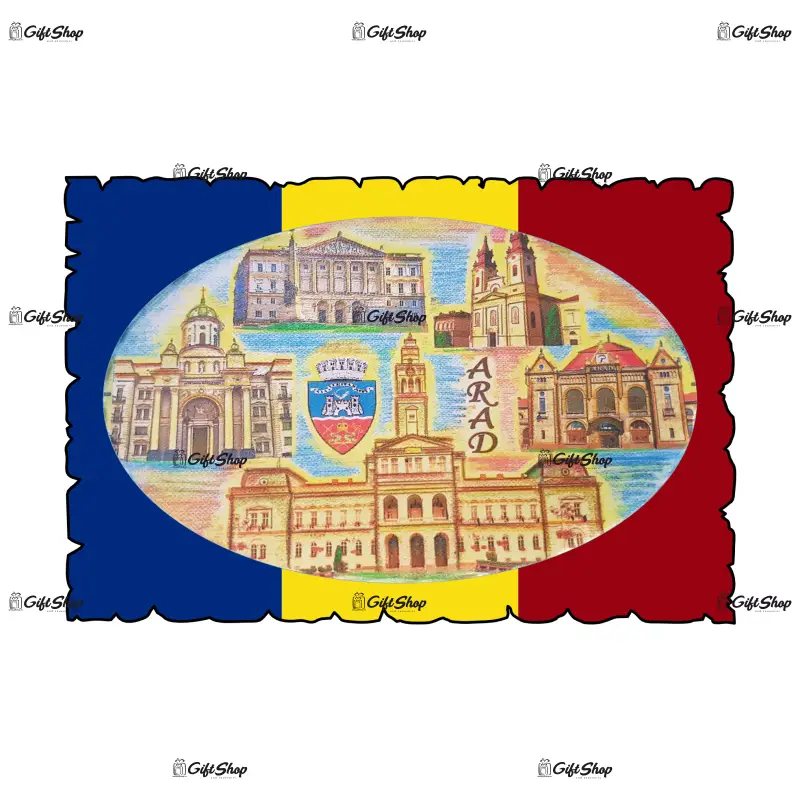 Arad, romania, magnet frigider mgs004